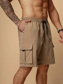 EASEVO 3-Pack Plus Size Men's Casual Loose Woven Shorts With Pockets - Multicolor - View 10