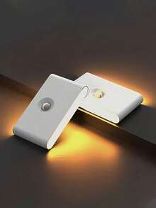 1/2/4 LED 感应夜灯，无线 USB 充电，上下感应灯，护眼，床头夜灯，易于安装的感应器，衣柜灯，家居装饰，卧室，浴室，客厅，办公室橱柜，厨房，走廊，餐厅，氛围灯（款式：无缝玻璃/圆形镜片）