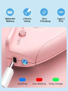 Teckwe 无绳热熔胶枪，USB 充电式无绳胶枪，含 10 根胶棒，适用于 DIY 手工艺品、艺术家居维修