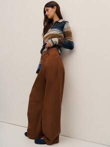 Nöista Cozy Brown Pants, Ideal For Women's Spring Break And Relaxed Summer/Spring Break With A Warm Seasonal Feel. - Rust Brown - View 5