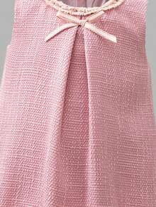 Sweetra 花童优雅 3D 花卉装饰蝴蝶结无袖连衣裙，适合婚礼、派对、生日、节日、拍照、夏季 - 粉色 - 查看 5