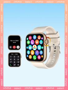 JMMO 1 件男女款运动型心率监测和通话智能手表，兼容安卓和 iOS