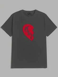 Manfinity VCAY 男士針織短袖t恤帶字母印花(2件裝)