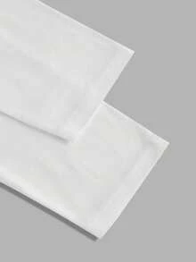 Manfinity VCAY 2pcs Men's Casual Solid Color Stand Collar Long Sleeve T-Shirt - Multicolor - View 7