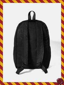 HARRY POTTER X SHEIN 可爱卡通图案背包，多功能，轻便，便携，大容量背包适合女大学生，大学，初中，高中，户外，旅行，小学，初学者，办公室，情人节礼物 - 黑色 - 查看 2