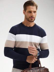 Manfinity Mode Men Colour Block Jumper - Multicolor - View 1