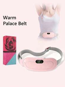 Teckwe Menstrual Heating Pad, Cycle Heating Pad For Cramps,Female Menstrual Electric Belt, Hot Compress, Heating, Home Use, Vibrating Waist Massager, Rechargeable Model, Stomach Heating Pad, Perfect Choice For Valentine's Day Gifts Hot Massage Stomach Heating Pad For Ladies And Girls To Relieve Pain - Multicolor - View 3