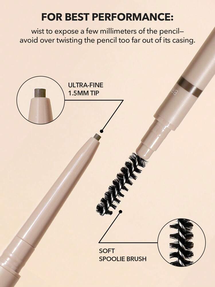 Insta-Fill Brow Pencil-Light Brown Long Lasting Auto Eyebrow Pen Sweat-Proof Anti-Oil Non-Sticky Ultra-Slim Eyebrow Makeup Brand Beauty Makeup Face Paint Cosmetic For Women Girls Perfect For Spring Summer Ideal For Y2K Fancy Fashion Suitable For Birthday Mother'S Day Gift Rave Party Ready Best Color