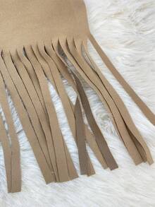 Franclia Women's Elegant Commuting & Outdoor Fringed Poncho Cardigan With Fur Collar, Fashion Scarf Shawl, Autumn/Winter