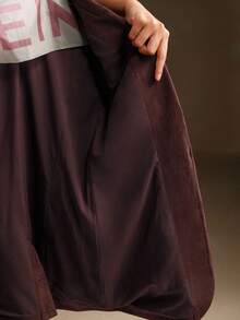 Anewsta Suede Long Sleeve Elegant Multi-Pocket Blazer - Mocha Brown - View 8