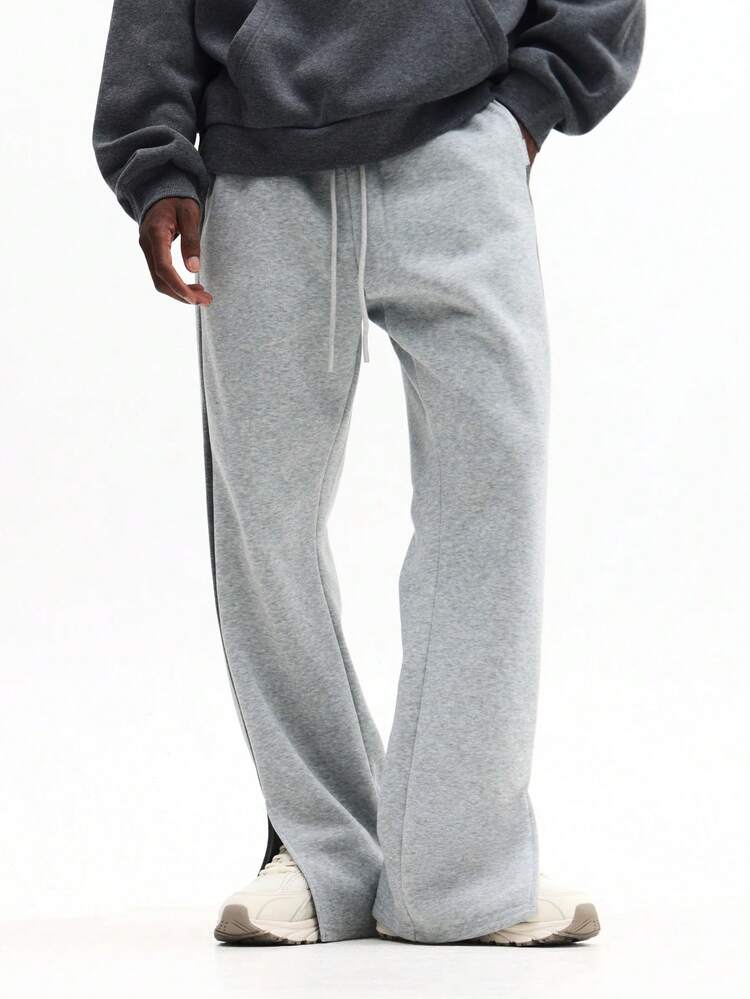 Flare Sweatpants With Side Stripe Detail