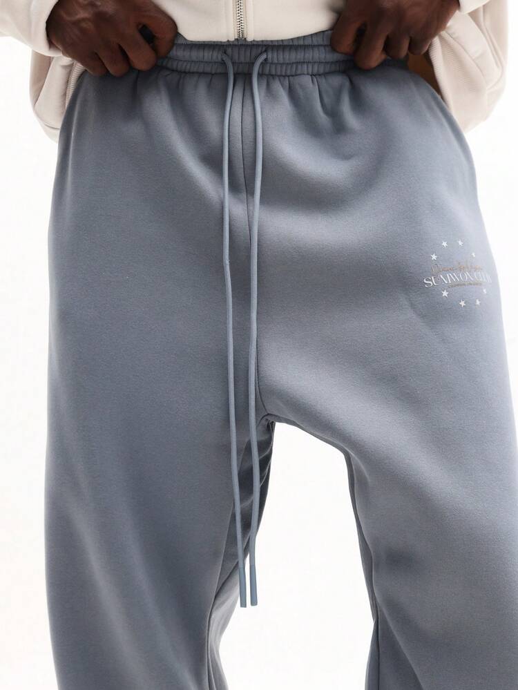 Straight Fit Sweatpants With Star Circle