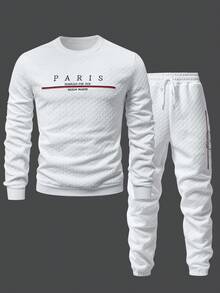 Manfinity Homme 男士圆领插肩长袖休闲套头卫衣套装