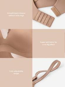 LUVLETTE Dream Curve Support+ 黑色无钢圈聚拢T恤 基本尺码 Freedom文胸 无痕内衣 舒适必备