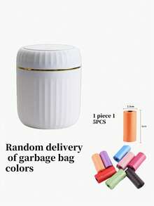 Mini Desktop Trash Can, Pedal Style Waste Bin For Living Room, Bedroom, Car, Dining Room - Multicolor - View 24