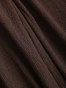 Sweetra Women's New Basic Versatile 2 Pieces Set, Solid Color Off-Shoulder Long Sleeve Top & Casual Drawstring Wide Leg Pants Suit Fall Cloth For Women