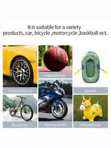 Teckwe 便携式空气压缩机轮胎充气泵，配备轮胎压力表、LED指示灯和速度提升三倍的一键式无线轮胎充气泵，适用于汽车、摩托车、自行车、球类等。