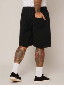 EASEVO 大码男士宽松休闲梭织牛仔短裤、梭织阔腿裤，多色装 - 彩色 - 查看 2