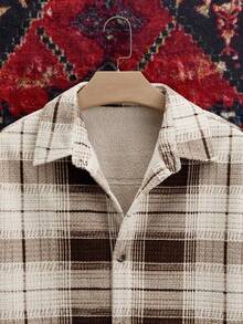SWAVVY Camisa Jaqueta de Homem em Corduroy Xadrez com Forro Térmico, Outono/Inverno - Multicolorido - Visão 4