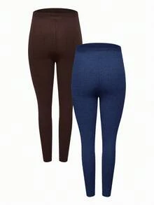 Modmama 孕妇休闲纯色高腰打底裤