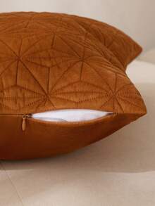 1 Stück, einfarbiger Kissenbezug, weicher geprägter Kissenbezug mit diamantförmiger Struktur, natürliche Heimdekoration für Sofa und Wohnzimmer