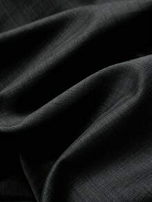 Elamini Petite 大码女式撞色腰带直筒裤 - 深灰色 - 查看 6