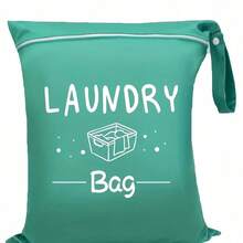 1/3pcs Travel Laundry Bag, Wet Dry Bag, Drawstring Washable Bag For Dirty Clothes, Swimwear, Gym Clothes, Available In Blue, Pink, Black, Gray - Multicolor - View 9