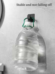 1pc Bathroom Adhesive Towel Hook, Wall Mount Robe Hanger, No Drilling Required Home Bathroom Decor Bathroom Organizer Summer