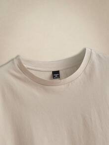 EASEVO 3 Peças/Conjunto Camisetas de Gola Careca de Manga Curta Casuais em Cores Sólidas, Plus Size, Adequadas para Uso Diário no Verão - Preto - Visão 7