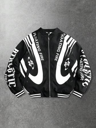 Street Life Chaqueta de carreras para hombres, adecuada para otoño/invierno