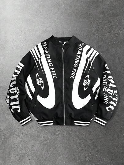 Street Life Chaqueta de carreras para hombres, adecuada para otoño/invierno