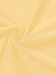 SHEIN Clasi 女式黑色无袖露背裹身连衣裙 - 黃色 - 查看 7