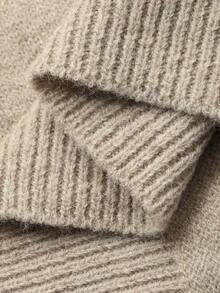 Dazy Kids Girls Slouchy Color Block Henley Neck Pullover Sweater, Soft & Cozy For Big Tween Girl, Fall - Apricot - View 8