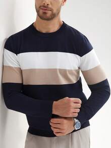 Manfinity Mode Men Colour Block Jumper - Multicolor - View 5