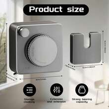 1pc Retractable Clothesline Indoor, Non-Sagging Outdoor Clothes Line Retracting Heavy Duty Clothes Drying Laundry Line Wall Mounted Stainless Steel Line-(Grey,Black,White)