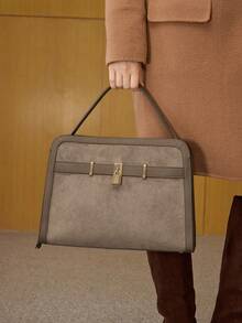 MOTF PREMIUM WOMEN'S FASHION LARGE CAPACITY TOTE HANDBAG - Coffee - View 1