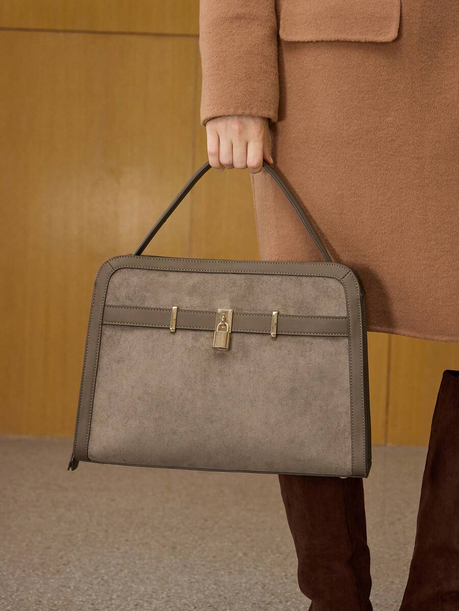 MOTF PREMIUM WOMEN'S FASHION LARGE CAPACITY TOTE HANDBAG - Coffee - View 1