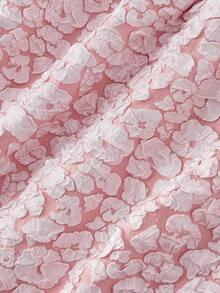 SHEIN MOD Vestido Mini com Alça de Corrente de Pérolas e Laço, Moda Feminina - Rosa chiclete - Visão 5