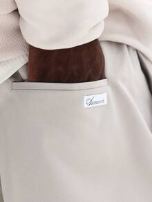 SUMWON 宽松版型抽绳慢跑裤，弹性裤脚，休闲舒适运动裤 - 杏色 - 查看 7