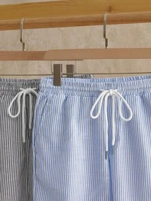 Manfinity NXTstreet Men's Multicolor Woven Plaid Straight Leg Shorts With Pockets - Casual Summer Style Men Striped Shorts Men Summer Shorts Men Lounge Shorts Summer Co Ords Men - Multicolor - View 3