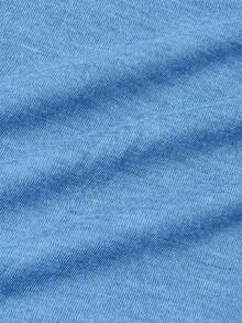 Manfinity VCAY 3 件男士圆领长袖简约针织 T 恤，休闲日常穿着 - 黑色 - 查看 4