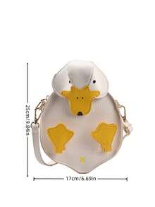 Joivida Túi đeo chéo hình con vịt 3D Túi đeo vai mini bằng da PU in hình động vật dễ thương Ví đựng tiền xu cho nữ, dùng hàng ngày, đi chơi, tiệc tùng, ý tưởng quà tặng Phụ kiện thời trang - Nhiều màu - Xem 3
