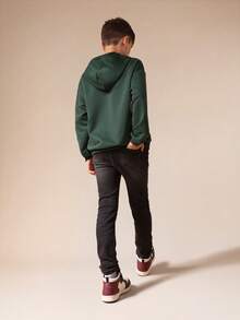 SUMWON Boys Skinny Fit Charcoal Wash Denim Jeans For School Casual Everyday Wear - Black - View 3