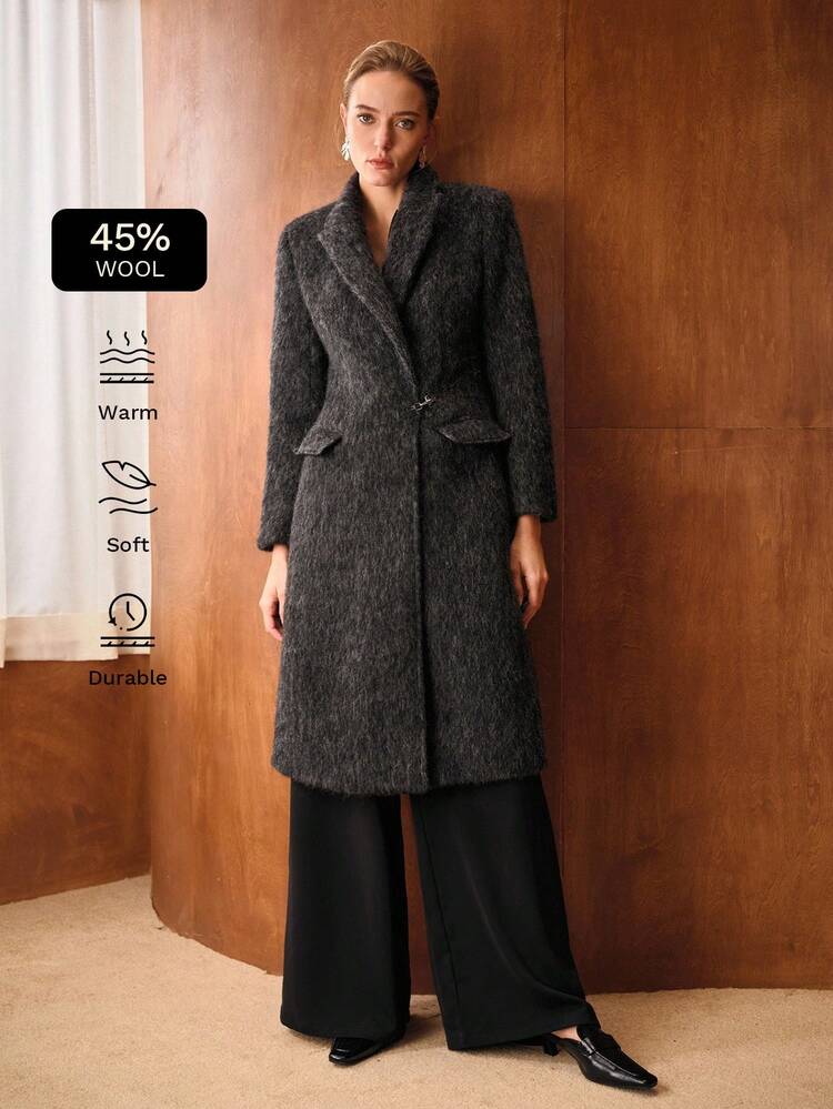 WOOL POCKET OVERCOAT
