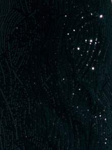 Nöista 别致的亮片晚礼服，细肩带，修身廓形，几何亮片图案，斜裁流苏；引人注目的亮片晚礼服，非常适合正式活动、派对礼服和鸡尾酒会场合；非常适合秋季、冬季、万圣节和新年庆祝活动。 - 黑色 - 查看 6