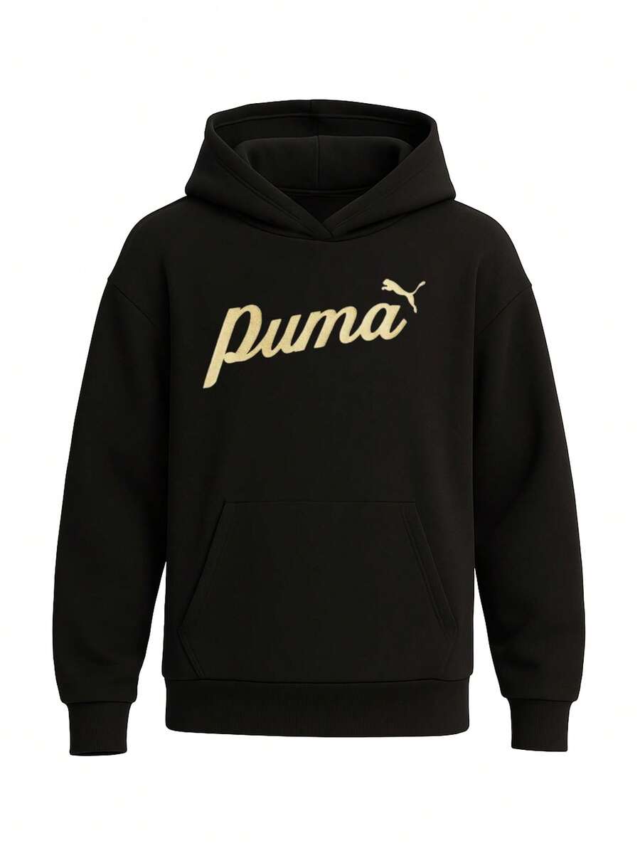 Puma Essentials Girl Hoodie Black - Black - View 1