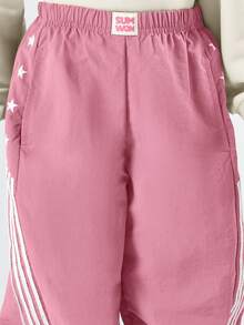 SUMWON Girls Athletic Club Number 23 Sweatshirt Pants Co-Ord Set Long Sleeve Crew Neck Casual Wear Vacation - Pink - View 6