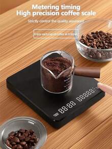Teckwe [ The Best Gift ][ With Timer ][Waterproof]1 Pc Multifunctional Kitchen Electronic Scale Digital Coffee Scale, High Precision Kitchen Cooking Scale, Italian Handheld Coffee Scale - Black - View 5