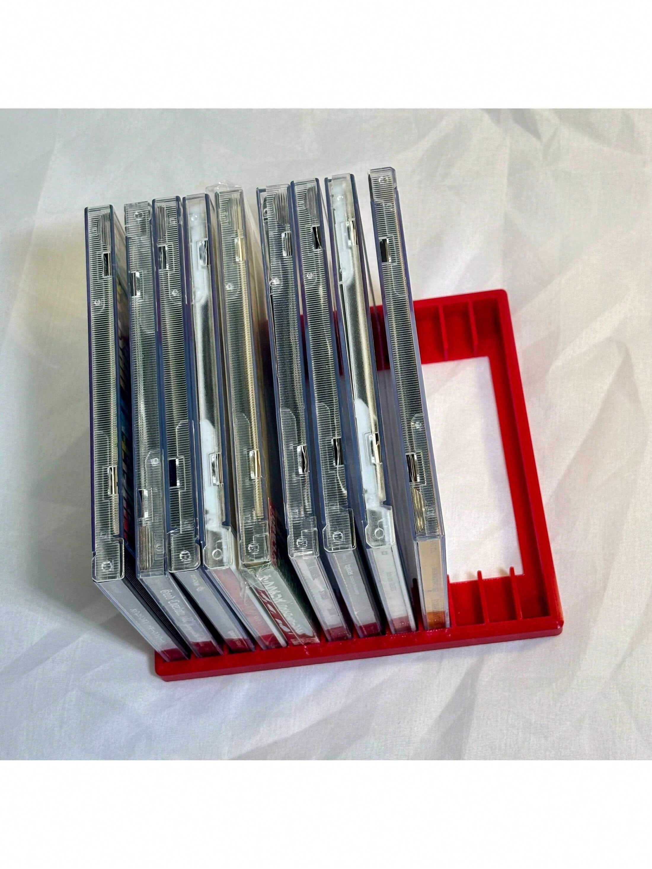 رف تخزين الأقراص المضغوطة/أقراص الفيديو الرقمية بط...