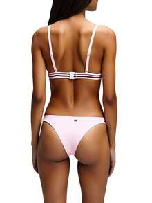 Tommy Hilfiger Global Women Triangle Bikini Top Pink - Pink - View 3
